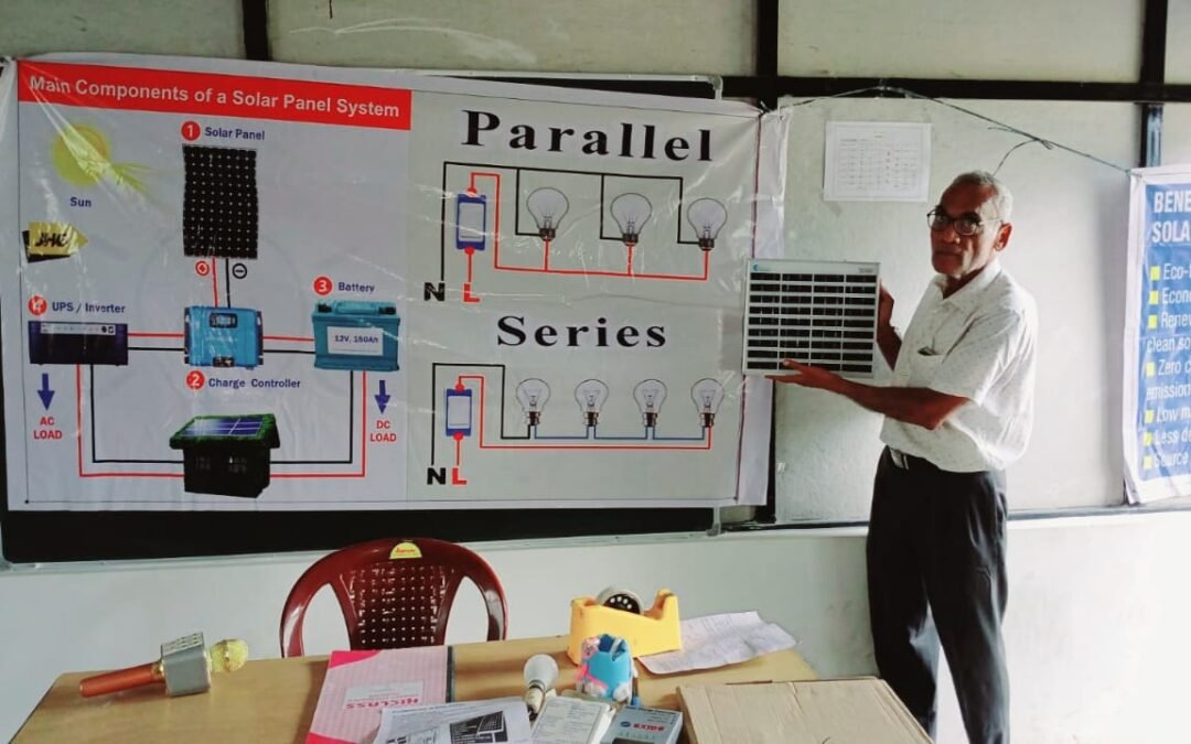 Class demonstration on Solar Panel System